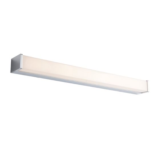 Endon Collection Edge Chrome Plate & Opal Pc 1 Light Bathroom Wall Light 78994