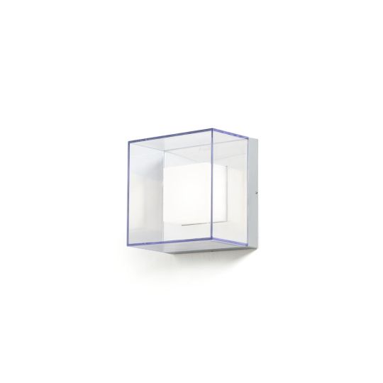 Konstsmide 7925-310 Aluminium Sanremo - Clear Polycarbonate Glass (21x14x21)