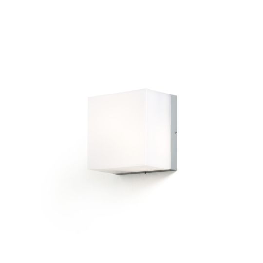 Konstsmide 7927-312 Aluminium Sanremo - Opal Polycarbonate Glass (21x14x21)