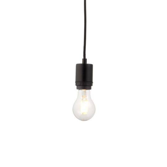 Endon Studio 1lt Pendant in Matt Black