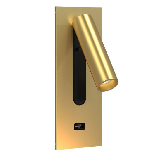 Astro Fuse 3 USB Indoor Reading Light in Matt Gold (1215103)