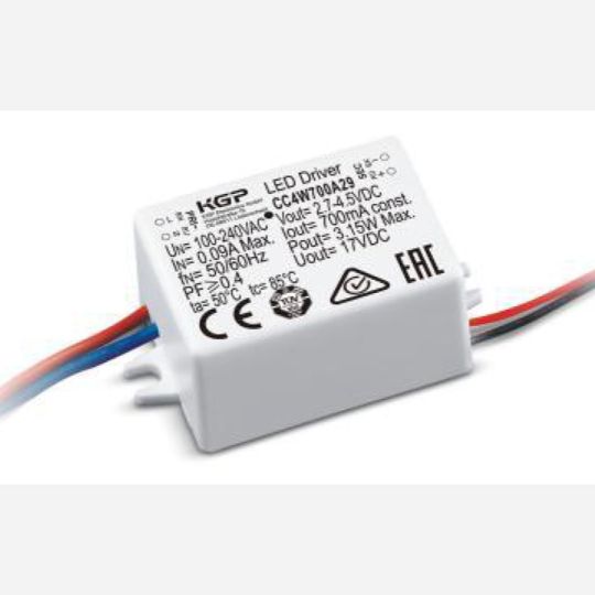 Astro LED Driver CC 700mA 1.9-3.15W LED Driver in White (6008115)