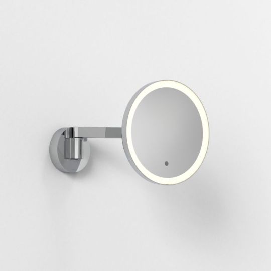 Astro Nagoya Bathroom Magnifying Mirror in Polished Chrome