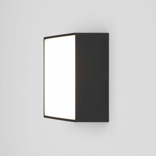 Astro Kea 140 Square Outdoor Wall Light in Textured Black