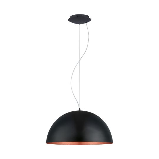 Eglo Gaetano 1 Black Copper Pendant Lamp (94938)