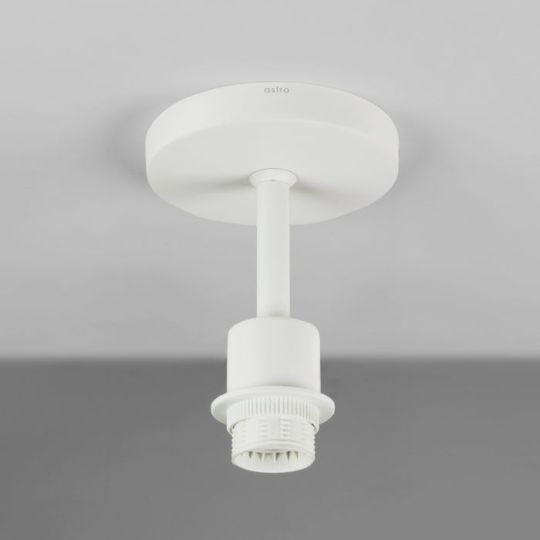 Astro Semi Flush Unit Indoor Ceiling Light in Textured White