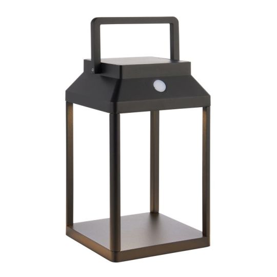 Endon Linterna 1lt Table in Textured Black