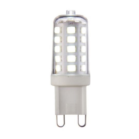 Saxby G9 Led Smd 320Lm Dimmable 3.2W in Clear & Gloss White Pc