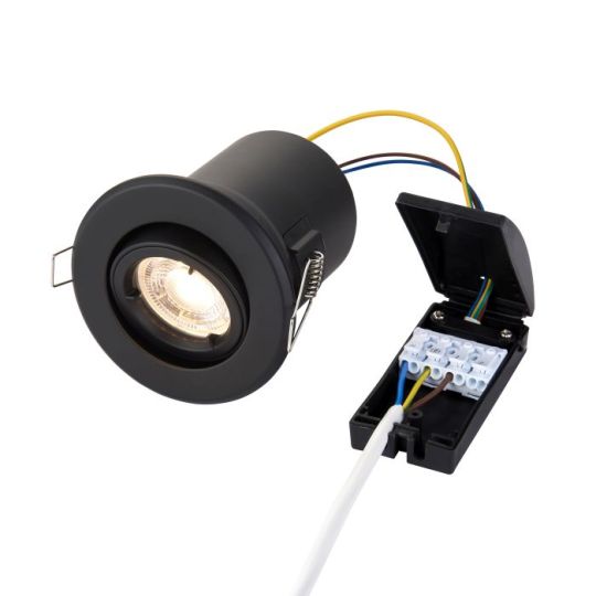 Saxby Shieldplus Tilt 50W in Matt Black Paint