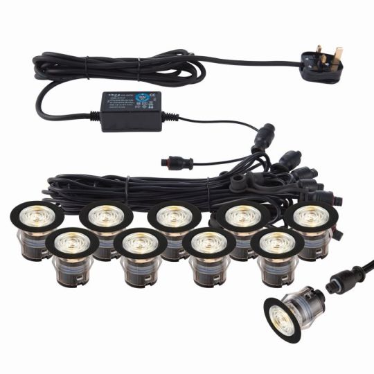 Saxby Ikonpro Cct 3000K/4000K 35Mm Kit Black Ip67 0.75W in Clear