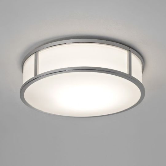 Astro Mashiko Round 300 Bathroom Ceiling Light in Polished Chrome