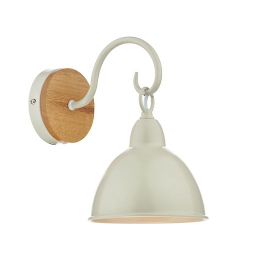 Dar Blyton 1 Light Wall Bracket complete with Painted Shade