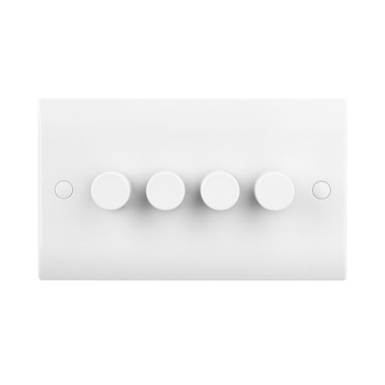 Saxby Curved Edge 4G Led Dimmer 5-100W in White