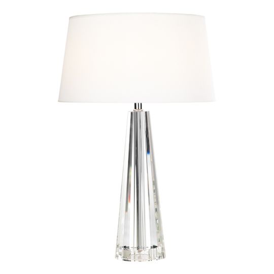 Dar Cyprus Table Lamp Crystal With Shade