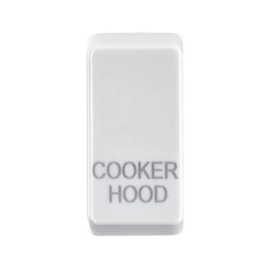Saxby Grid Rocker Cover Marked 'Cooker Hood' - White in White