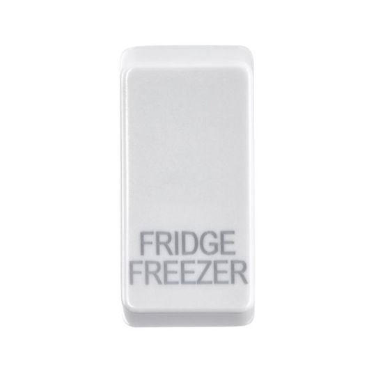 Saxby Grid Rocker Cover Marked 'Fridge Freezer' - White in White