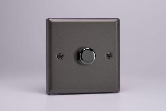 VARILIGHT Lighting - 1 GANG (SINGLE), 1 OR 2 WAY 400 WATT DIMMER GRAPHITE 21 - HP3
