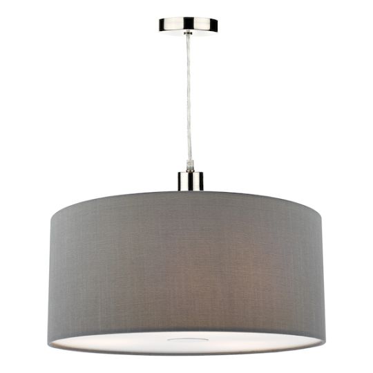 Dar Ronda 40cm Easyfit Pendant Slate Grey