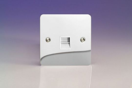 Varilight Polished Chrome 1-Gang Telephone Master Socket