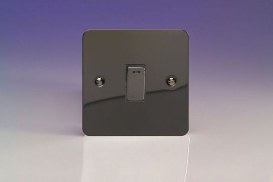 Varilight Iridium 1-Gang 20A Double Pole Rocker Switch + Neon Indicator Light