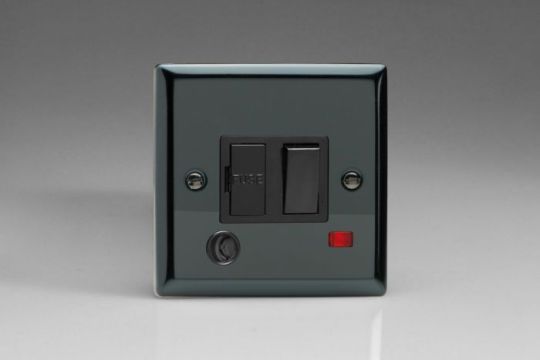 Varilight Iridium 13A Switched Fused Spur + Neon + Flex Outlet 