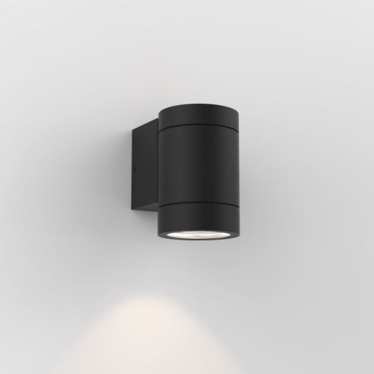 Astro Dartmouth Single GU10 Outdoor Wall Light in Textured Black