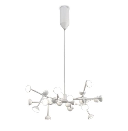 Mantra Adn 24 Light Pendant Round 65.8cm 72W LED 3000K 3960lm White 3yrs Warranty