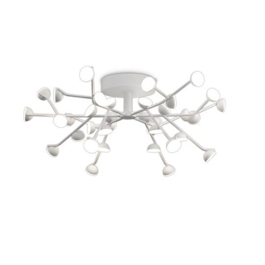 Mantra Adn 36 Light Ceiling Round 74cm 100W LED 3000K 5500lm White 3yrs Warranty