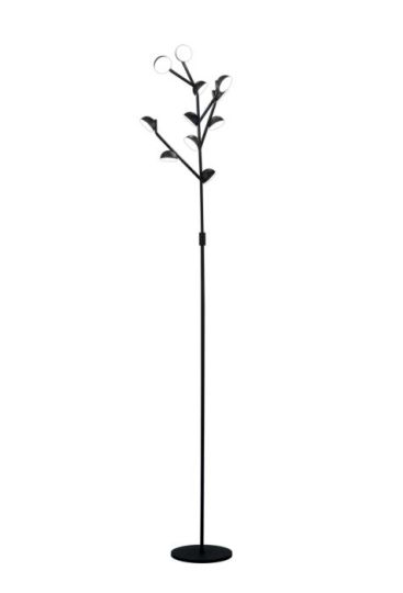 Mantra Adn 10 Light Floor Lamp 158cm 30W LED 3000K 2050lm Black 3yrs Warranty