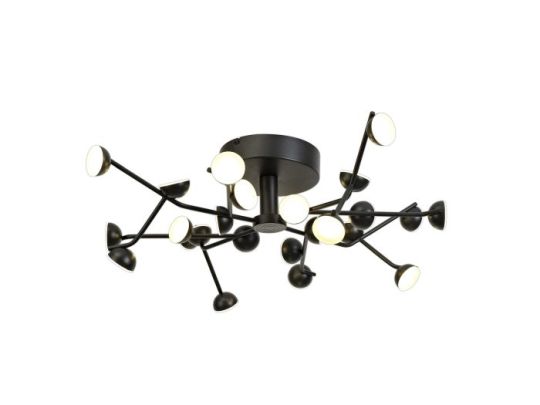 Mantra Adn 24 Light Ceiling Round 65.8cm 72W LED 3000K 4600lm Black 3yrs Warranty
