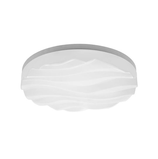 Mantra Arena Ceiling/Wall Light Medium Round 36W LED IP44 3000K3240lmMatt White/White Acrylic3yrs Warranty