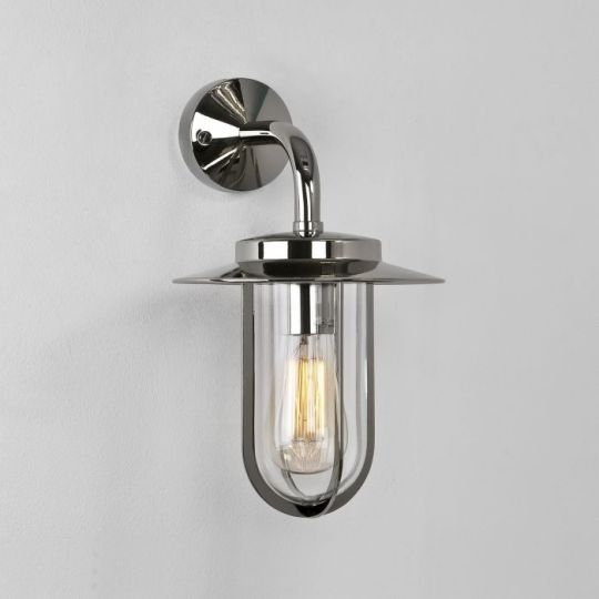 Astro Montparnasse Wall Outdoor Wall Light in Polished Nickel