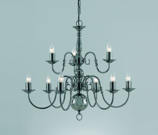 Impex Lighting - FLEMISH CHANDELIER - GUNMETAL