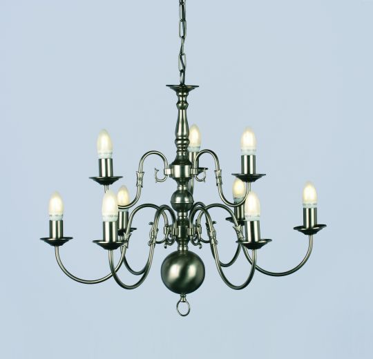 Impex Lighting - FLEMISH CHANDELIER - PEWTER