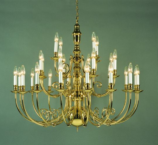 Impex Lighting - BRASS CHANDELIER (700/16+8+4)