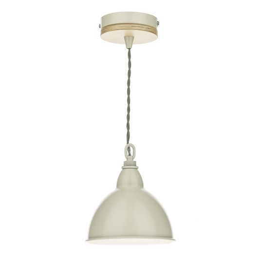 Dar Lighting BLY0143 Blyton 1 Light Pendant complete with Painted Shade