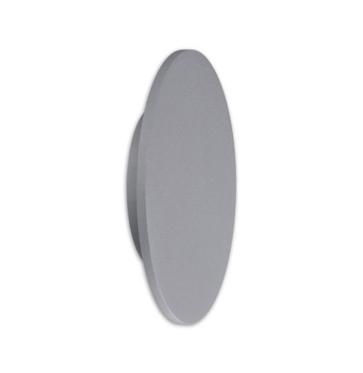 Mantra Bora Bora Wall Light 27cm Round 16W LED 3000K 1260lm Silver Paint 3yrs Warranty