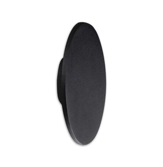 Mantra Bora Bora Wall Light 27cm Round 16W LED 3000K 1350lm Matt Black 3yrs Warranty