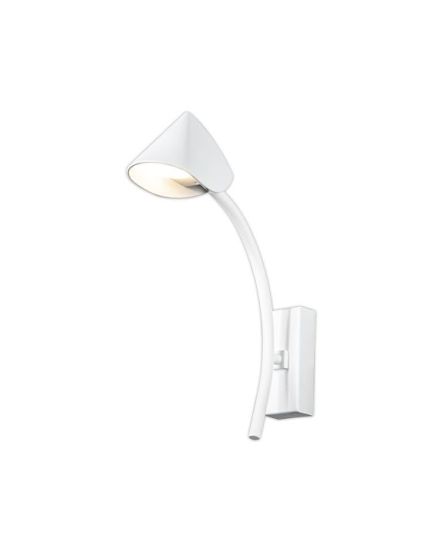 Mantra Capuccina 1 Light Wall Lamp 7W LED 3000K 630lm White 3yrs Warranty