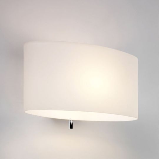 Astro Tokyo switched Indoor Wall Light in White Glass