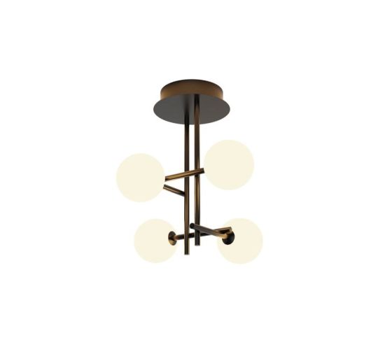 Mantra Cellar Semi Flush 4 Light Replaceable 5W LEDs 4000K Black