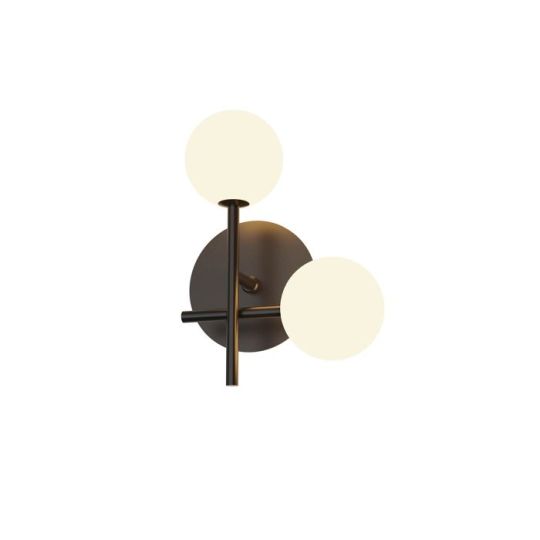 Mantra Cellar Right Wall Lamp 2 Light Replaceable 5W LEDs 4000K Black