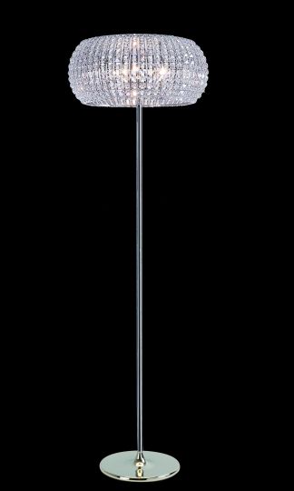 Impex CFH905262/FL/CH Rome  Series Decorative 6 Light Chrome Floor Stand