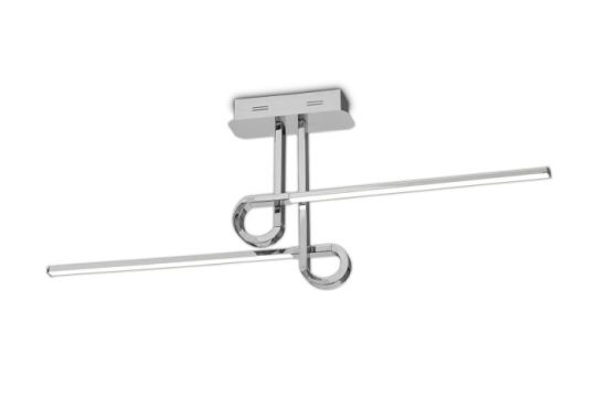 Mantra Cinto Linear Ceiling 20W LED 3000K 1600lm Polished Chrome 3yrs Warranty