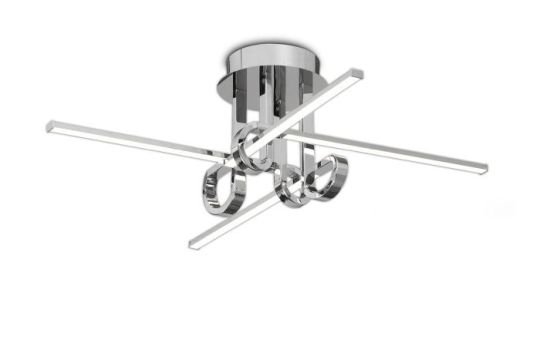 Mantra Cinto Ceiling 28W LED 3000K 2250lm Polished Chrome 3yrs Warranty