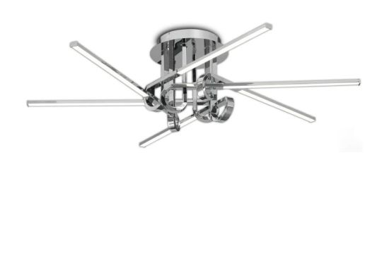Mantra Cinto Ceiling 42W LED 3000K 3360lm Polished Chrome 3yrs Warranty
