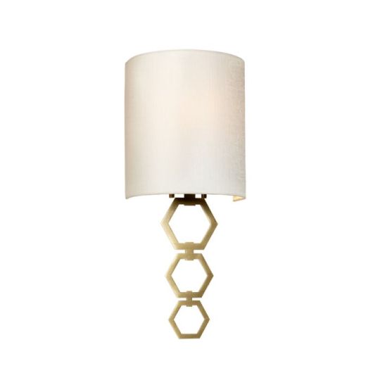 Elstead Lighting Clark Small 1 Light Wall Light - Aged Brass