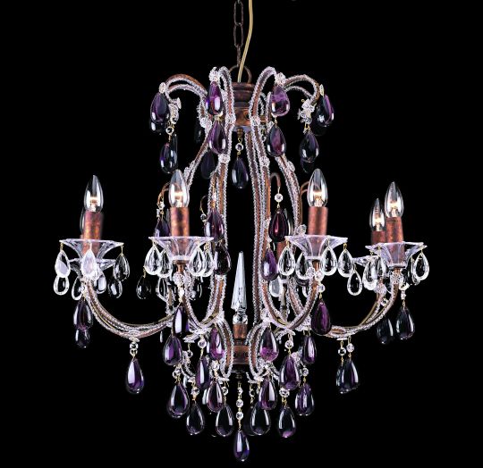 Impex CO03339/08/R Versailles  Series Decorative 8 Light Rustic Bronze Ceiling Light