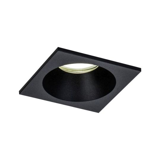 Mantra Comfort GU10 Downlight Square 1 x GU10 (Max 12W) IP54 Matt Black Cut Out: 75mm 2yrs Warranty Lampholder Included
