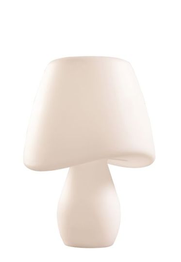 Mantra Cool Table Lamp 2 Light E27 Outdoor IP65 Opal White